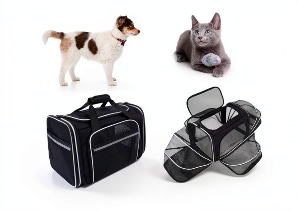 MASKEYON Expandable Soft Side Pet Carrier for Dogs Cats-1