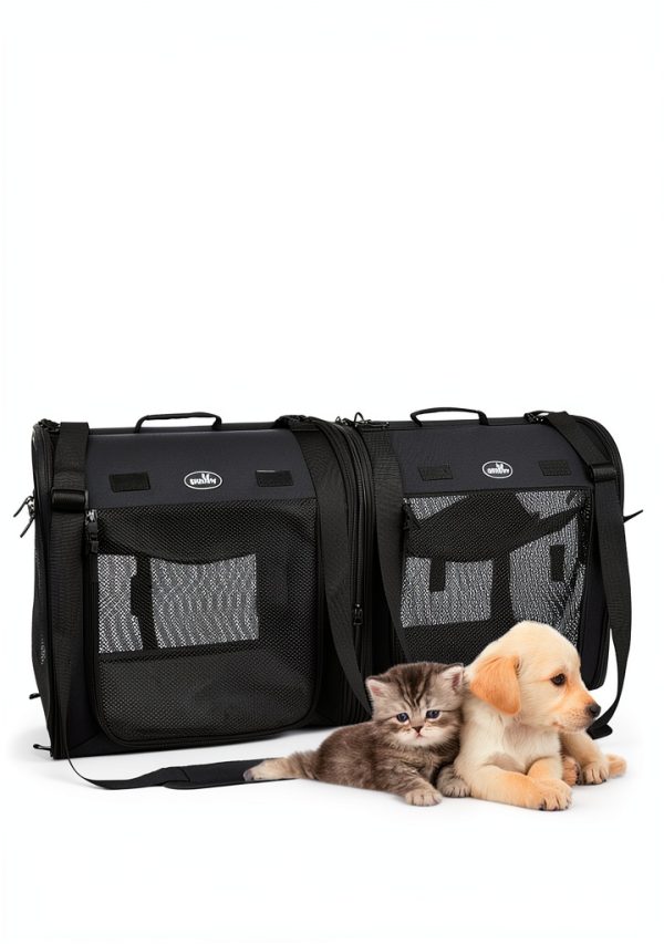 Wakytu 2-in-1 Pet Carrier Outdoor Travel Dog Crate-7