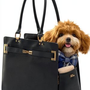 Minsong Pet Carrier 2-in-1 Dog Bed Travel Bag Small Animals-0