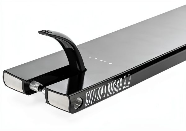Fuzion Entropy Scooter Deck Matte Black Aluminum Youth-3