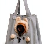 UFRITAN Pet Canvas Shoulder Bag Lion Design Small Dog-0
