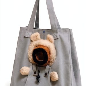 UFRITAN Pet Canvas Shoulder Bag Lion Design Small Dog-0
