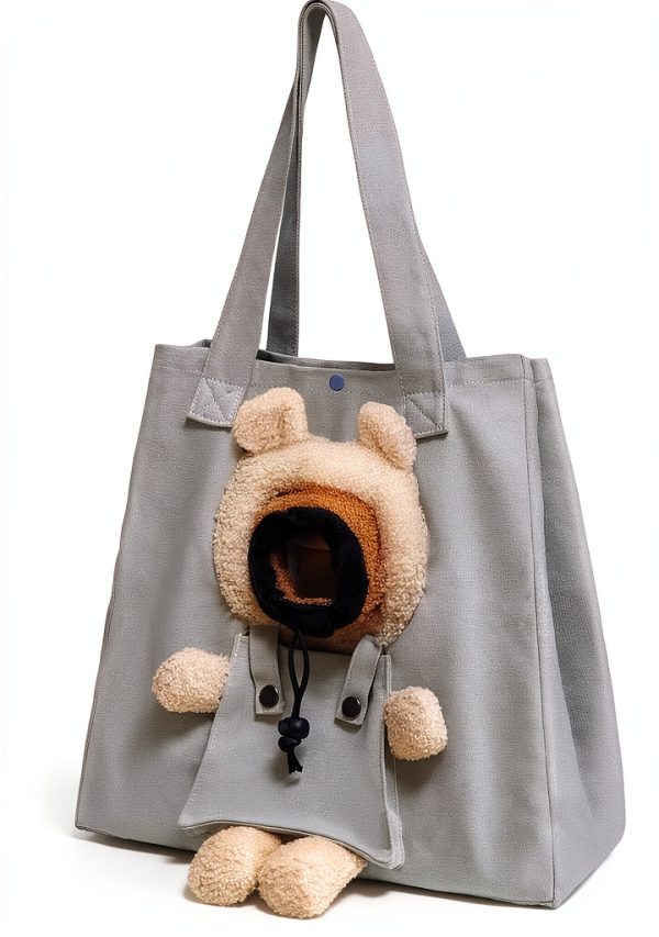 UFRITAN Pet Canvas Shoulder Bag Lion Design Small Dog-0