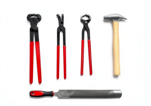 1112TEMP Farrier Tool Kit Professional Horse Hoof Trimming-1