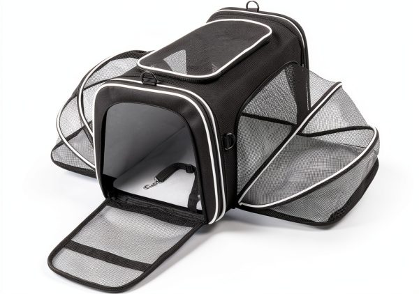 MASKEYON Expandable Soft Side Pet Carrier for Dogs Cats-0