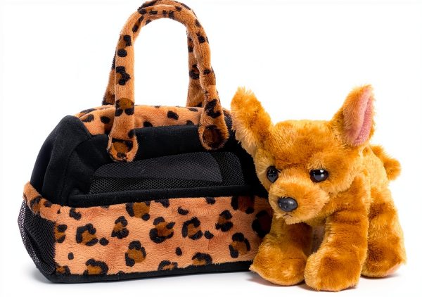 Aurora Plush Dog Purse Stuffed Animal Realistic Style Gift-1