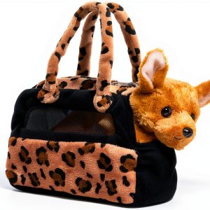 Aurora Plush Dog Purse Stuffed Animal Realistic Style Gift-0