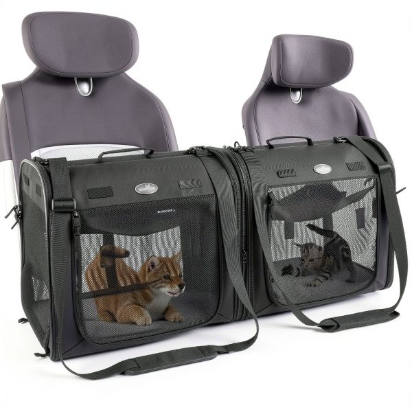 Wakytu 2-in-1 Pet Carrier Outdoor Travel Dog Crate-3
