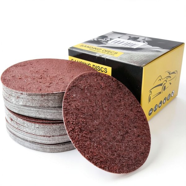 100 PCS 6" PSA Sanding Discs -20 Each of 60, 80, 120, 180, 240, Grit- 6 Inch Self Adhesive Stickyback Sandpaper Discs for DA Sander, Sand Automotive Car Paint, Woodworking Wood, Metal-0
