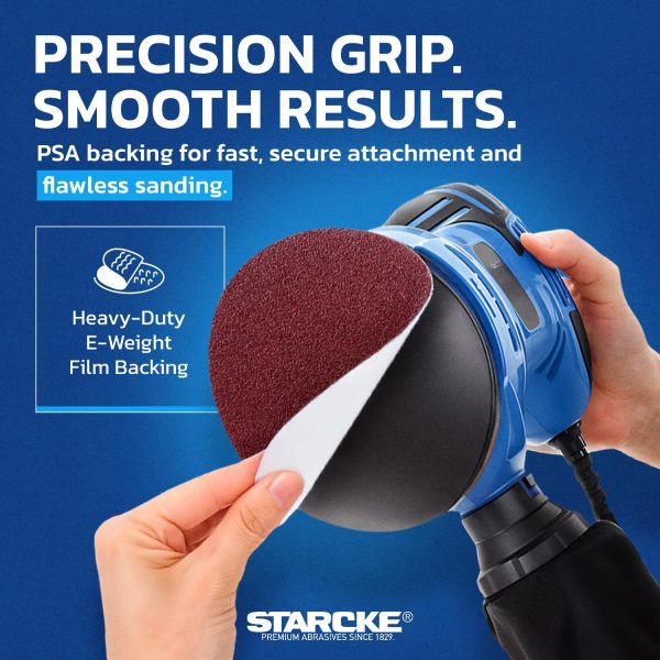 Starcke Sand Paper 6 Inch PSA Sanding Discs 50 Pack 36 Grit Premium-4