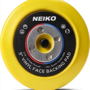NEIKO 30261A 5” Sanding Pad with Vinyl PSA Backing, 5/16” Arbor with 24 Thread Mounts, 10,000 RPM, Sanding Pads are Ideal for Orbital and Dual Action Sander-0