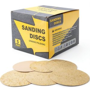 5 Inch PSA Sanding Discs SACKORANGE 100pcs Multi Surface Adhesive-0